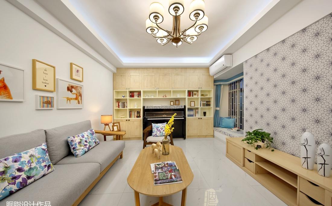 北欧风家装设计，原木元素与色彩搭配的清新之作-0