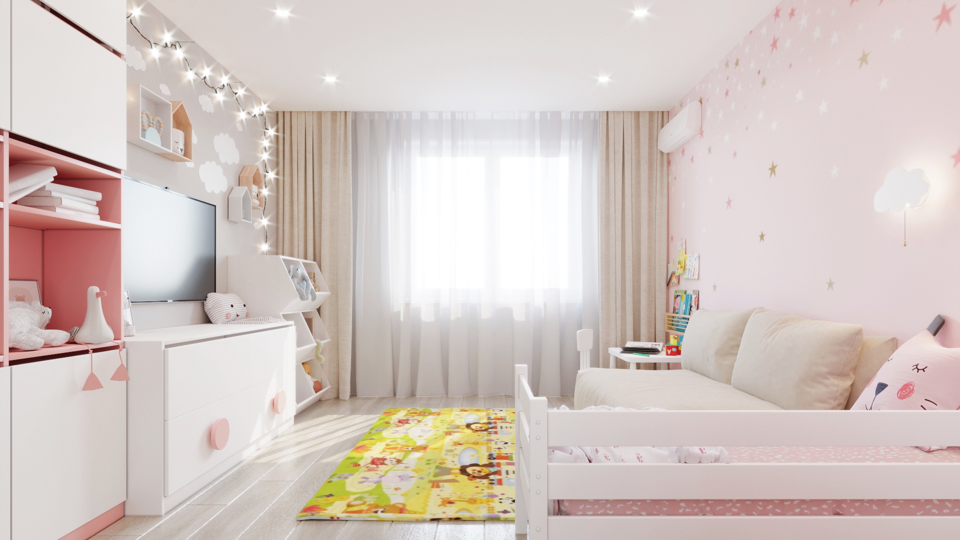 Design children's rooms for girls-4