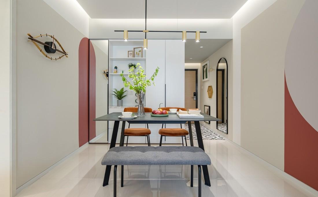 深漂女孩的梦幻家园 | 色彩缤纷的多功能空间设计-35