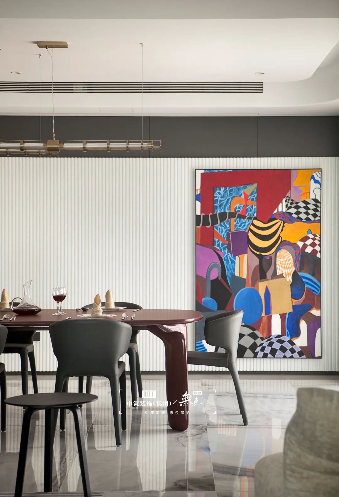 轻奢与古风 · 同款户型的个性解读丨中策装饰-36