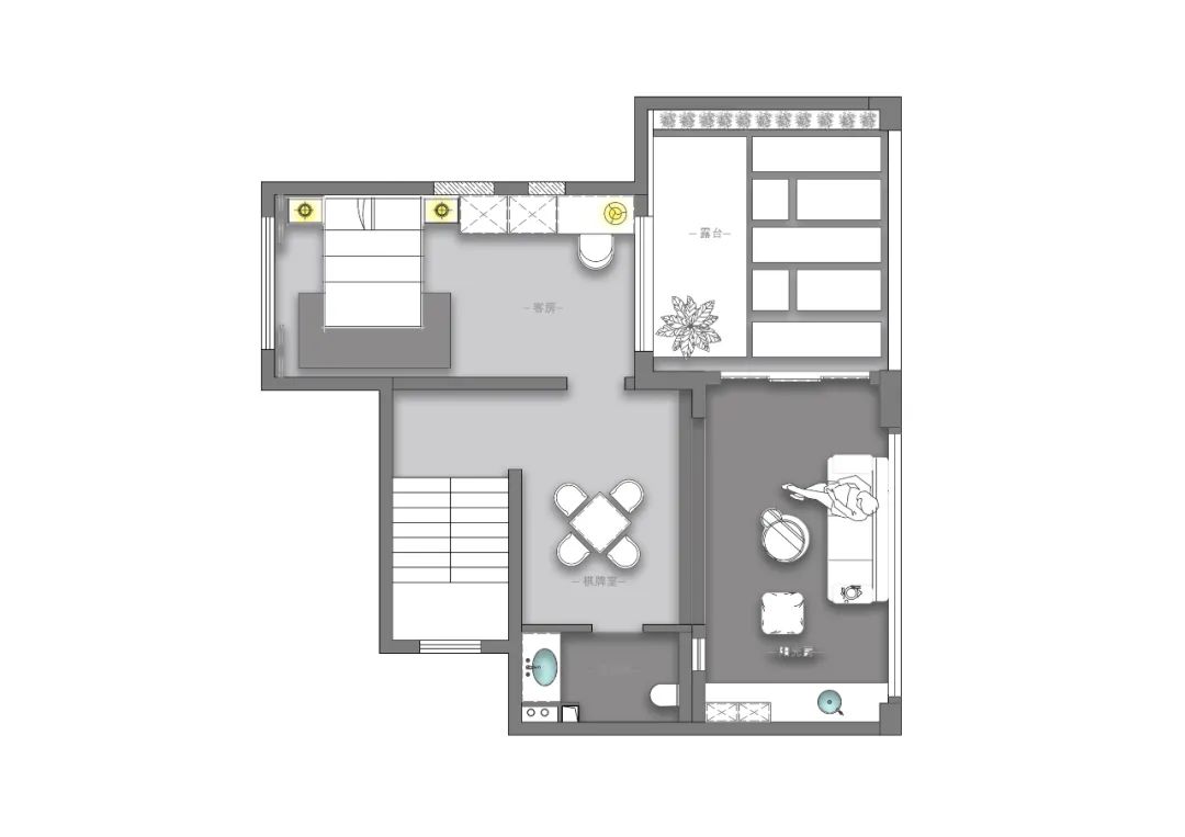 曲江大城I期 · 现代轻奢别墅设计丨青马别墅空间设计-43