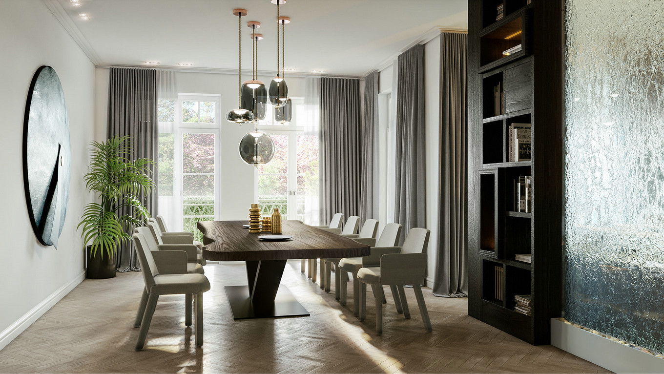 现代都市优雅居所——理性与时尚的完美结合-1