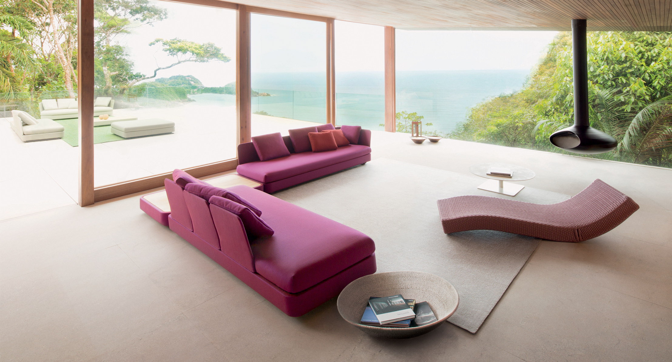 Cove, modular sofa and pouf - Paola Lenti - Outdoor-2