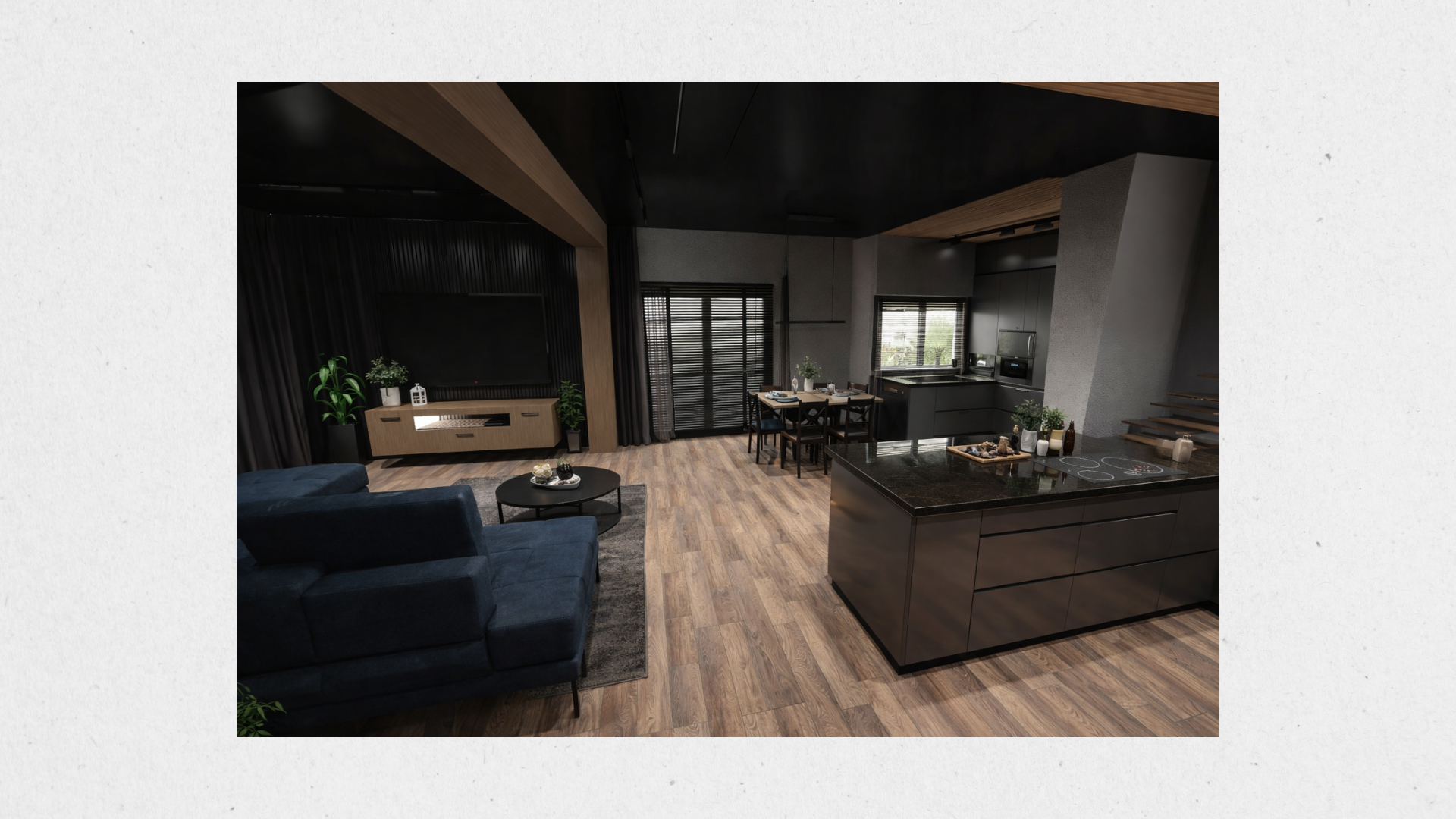 Projektowanie. Salon z łazienka-8