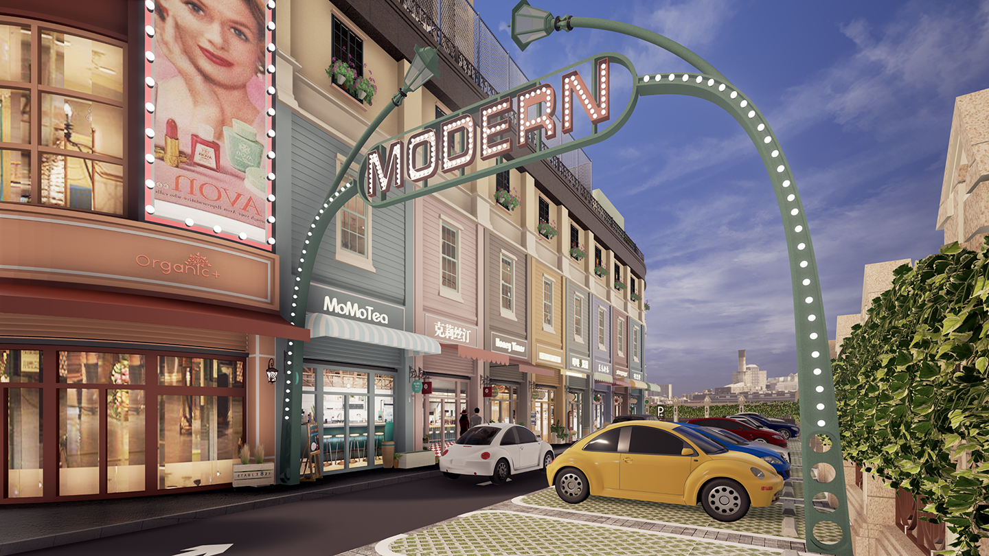 时代城商业街 | 摩登风情的小型综合体设计-19