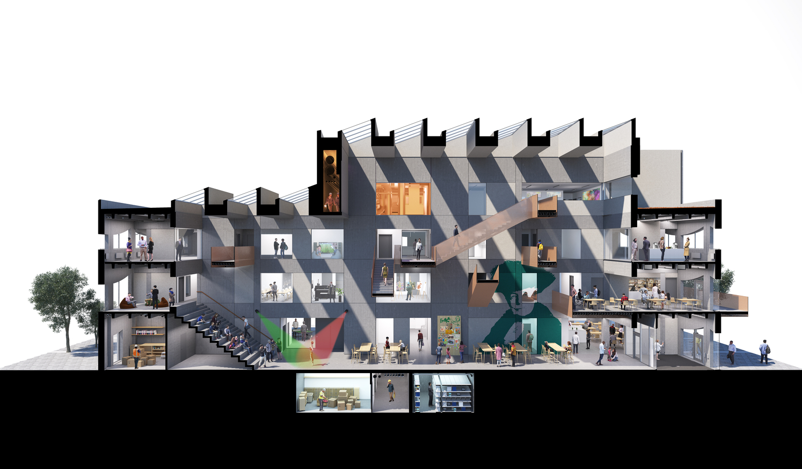 Selma Lagerlöfs 文化中心室内设计-52