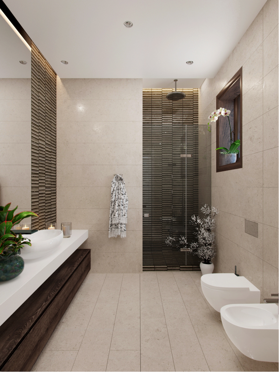 The interiors of the country residence of 1000 m  in Tbilisi Alexandra Fedorova-34