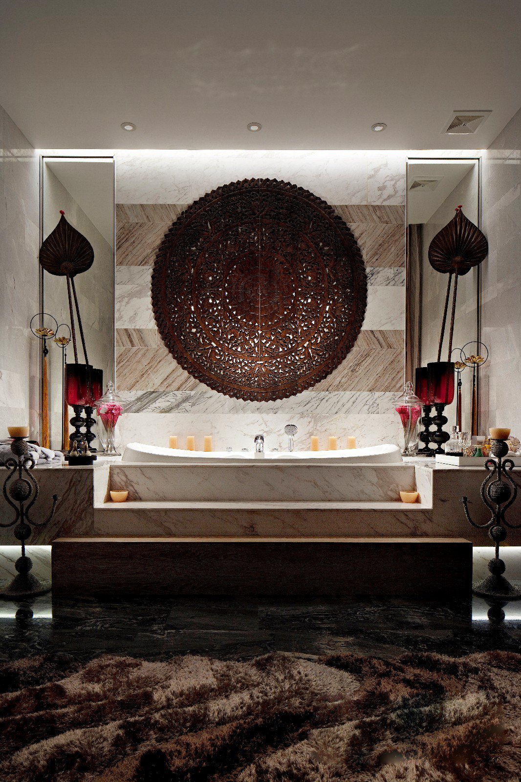 广州星河湾奢华新中式别墅设计作品-8