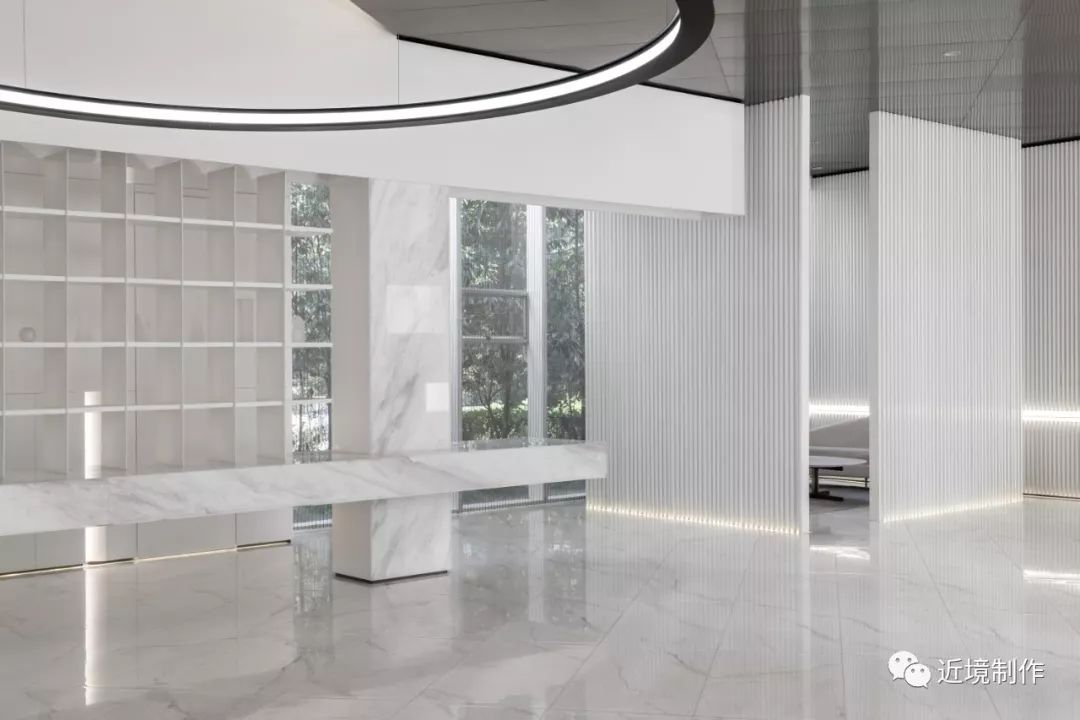 绿城凤起玉鸣城市展厅——白色丛林中的光影艺术-13