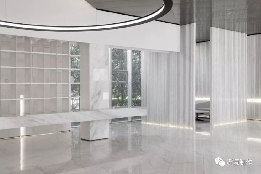 绿城凤起玉鸣城市展厅——白色丛林中的光影艺术-13