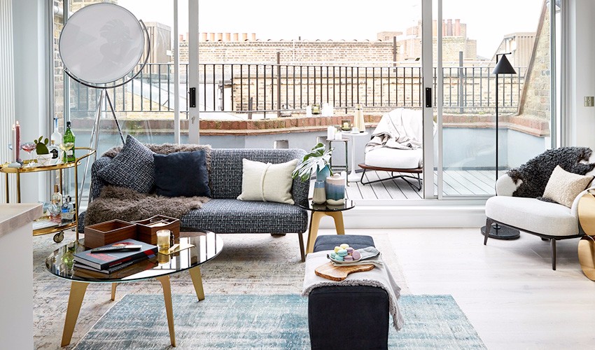 伦敦新婚夫妻的轻奢粉色新居-2