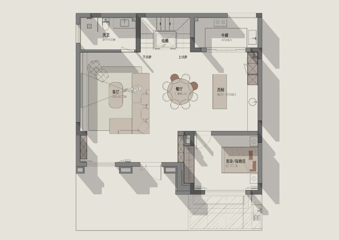 华宇御澜湾300㎡自然风丨中国重庆丨KD室内设计事务所-30