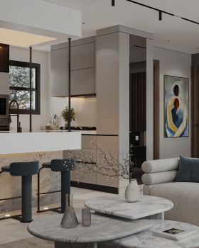 接待处与厨房设计（接待处部分）丨埃及丨Hagar Okasha