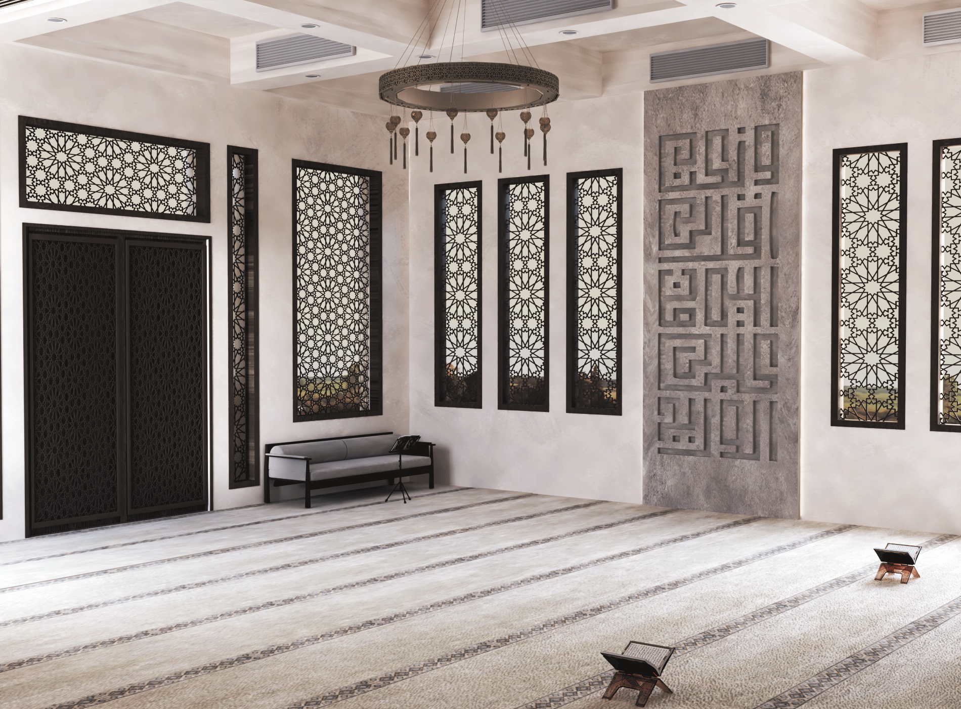 Al Noor Mosque Interior Design-4