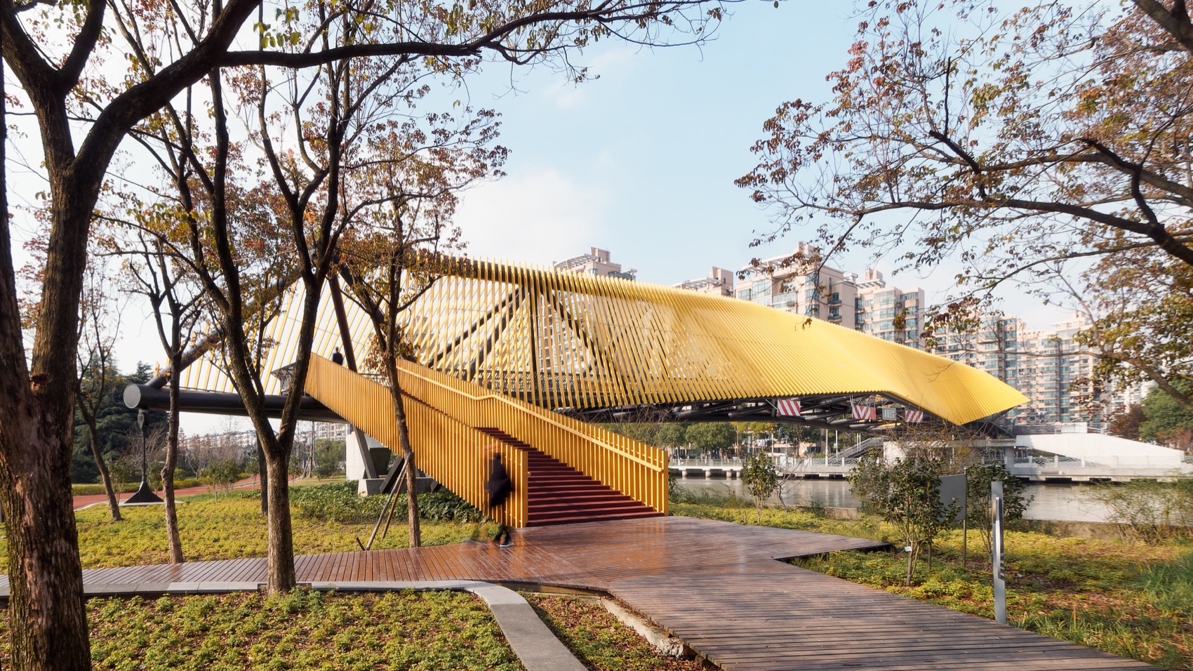 百穗桥·青浦南箐园北侧人行桥丨中国上海丨致正建筑工作室+博风建筑-17