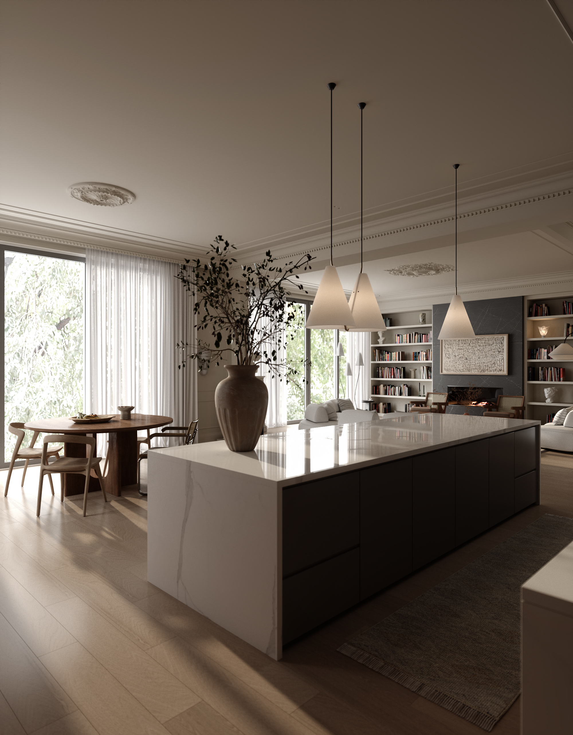 新泽西450平方米住宅室内设计丨美国新泽西丨ADD DESIGN-31