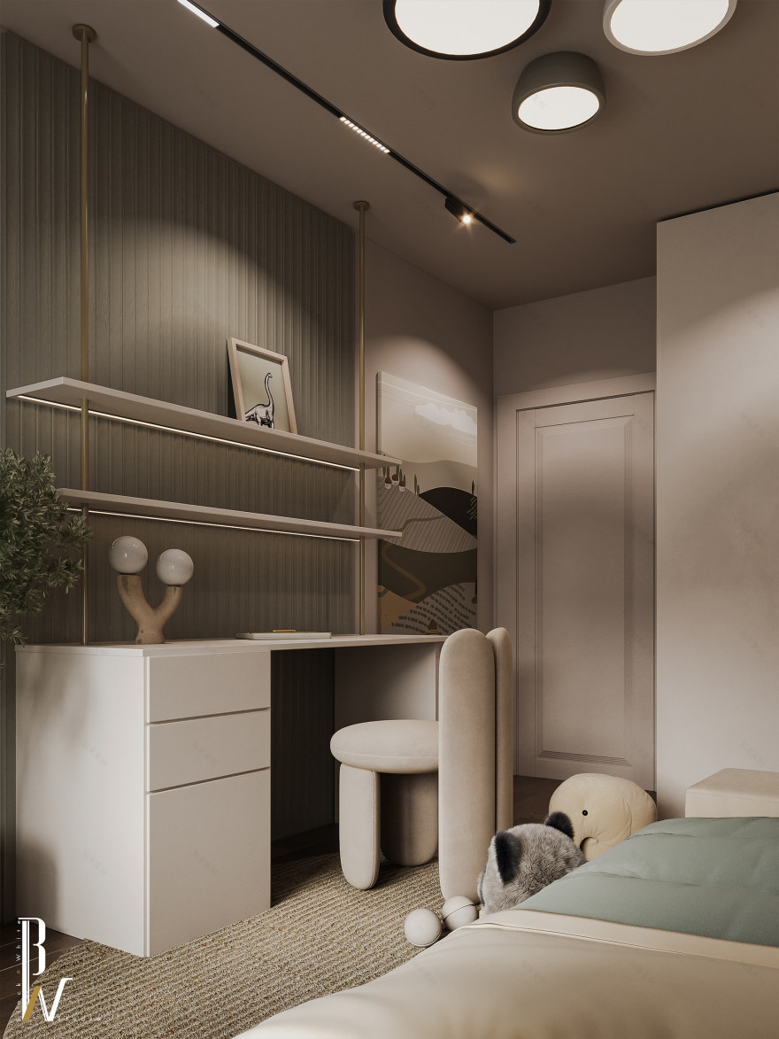 儿童房设计丨波兰丨Black N White-10