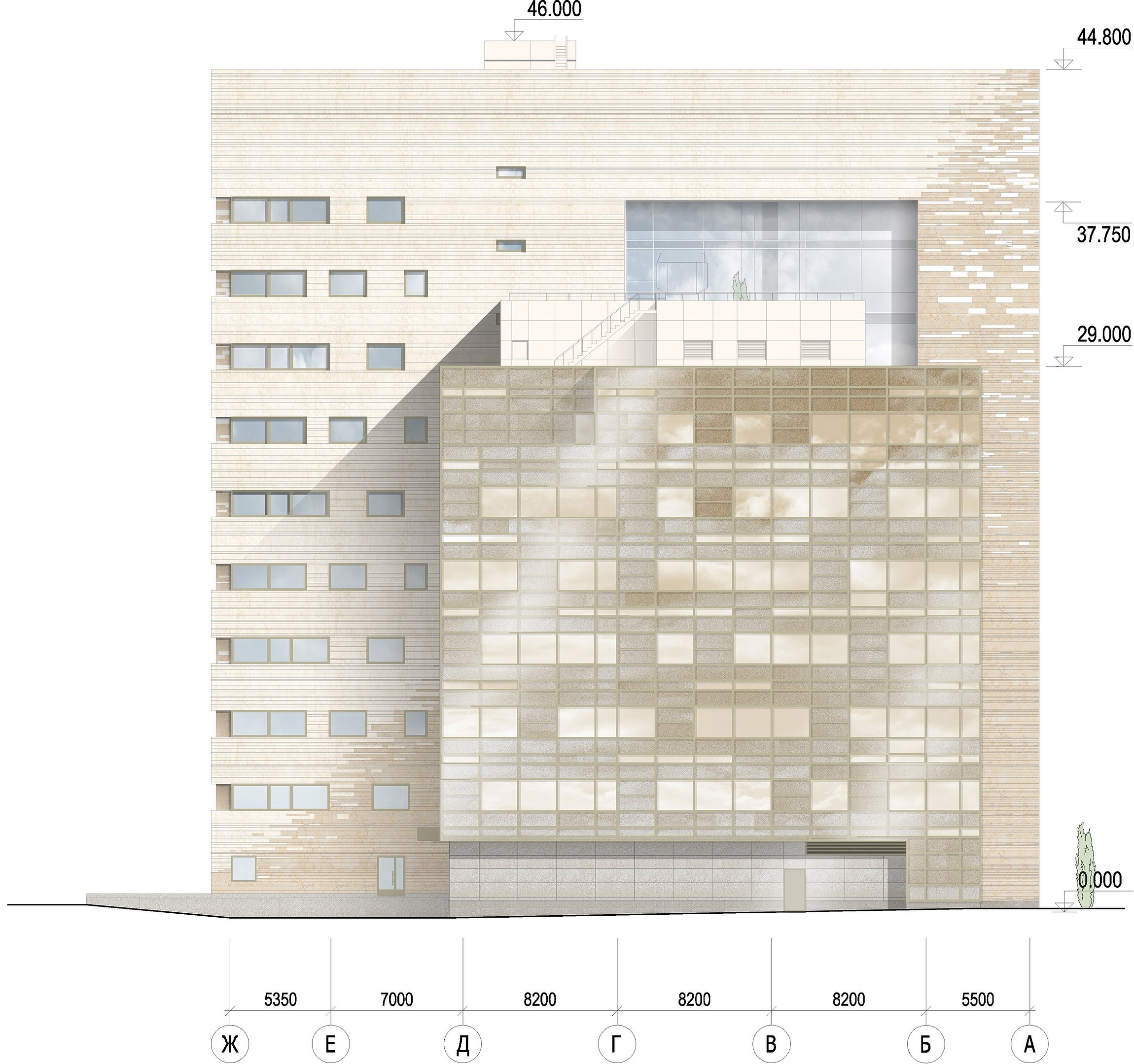 2010 年版莫斯科 4 层地下车库办公楼设计方案-4