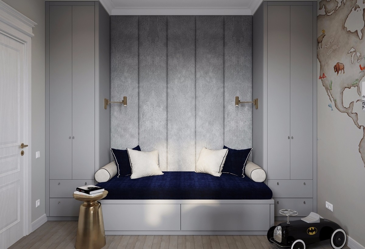 圣彼得堡现代风住宅 精简点评 | 大理石与金属的完美融合-19