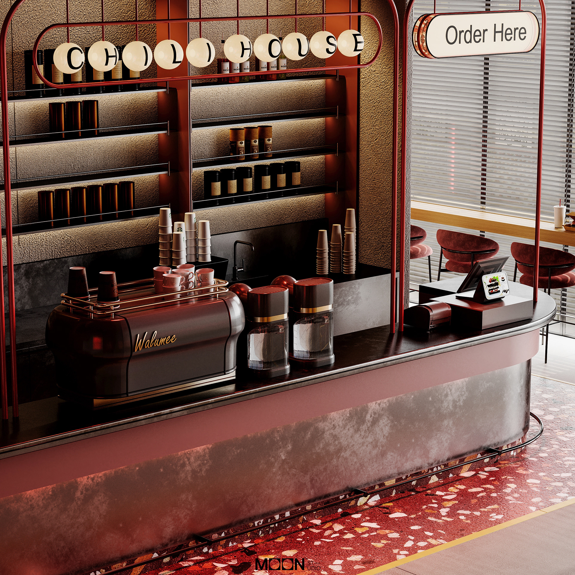 Chili House Burger餐厅设计丨Moon Studio-8