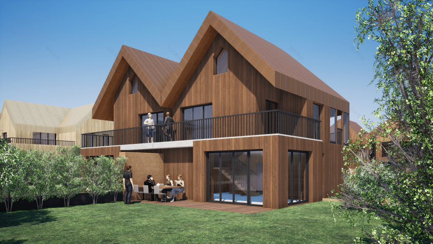 高密度和低层多功能木结构住宅区丨波兰比得哥什丨Damian Dominiczak-398