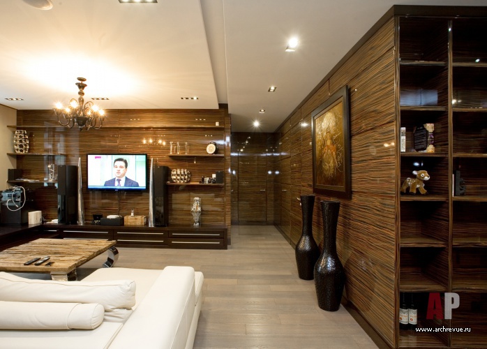 现代风格带紫檀木面板的小户型三居室公寓室内设计丨俄罗斯莫斯科丨安德烈耶夫·弗拉季斯拉夫-12