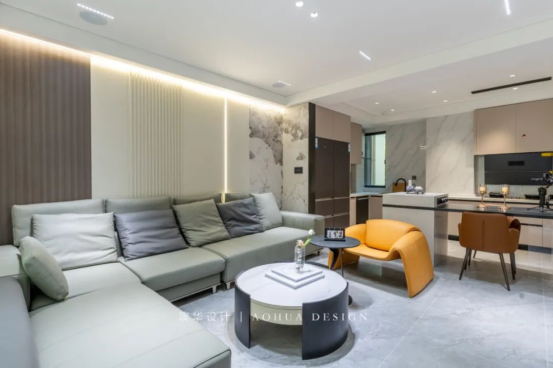 澳华大宅 · 现代简约叠墅设计丨澳华设计师张新发-18