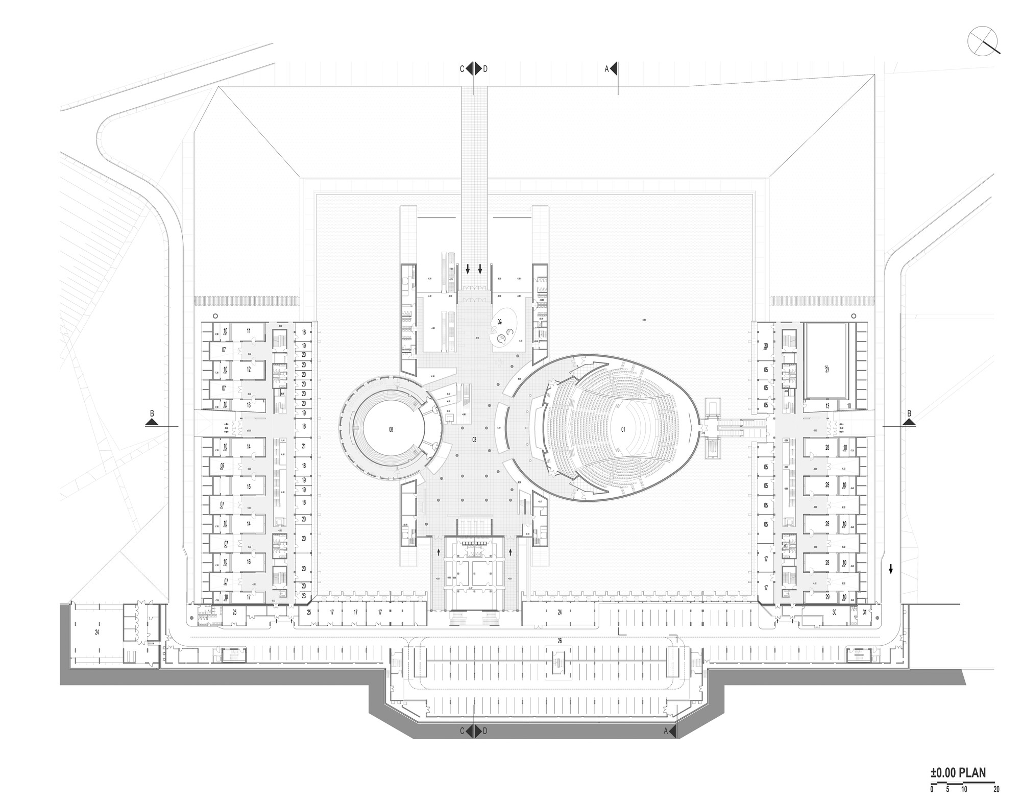 总统交响乐团音乐厅和合唱团大楼丨土耳其安卡拉丨Uygur Architects-17