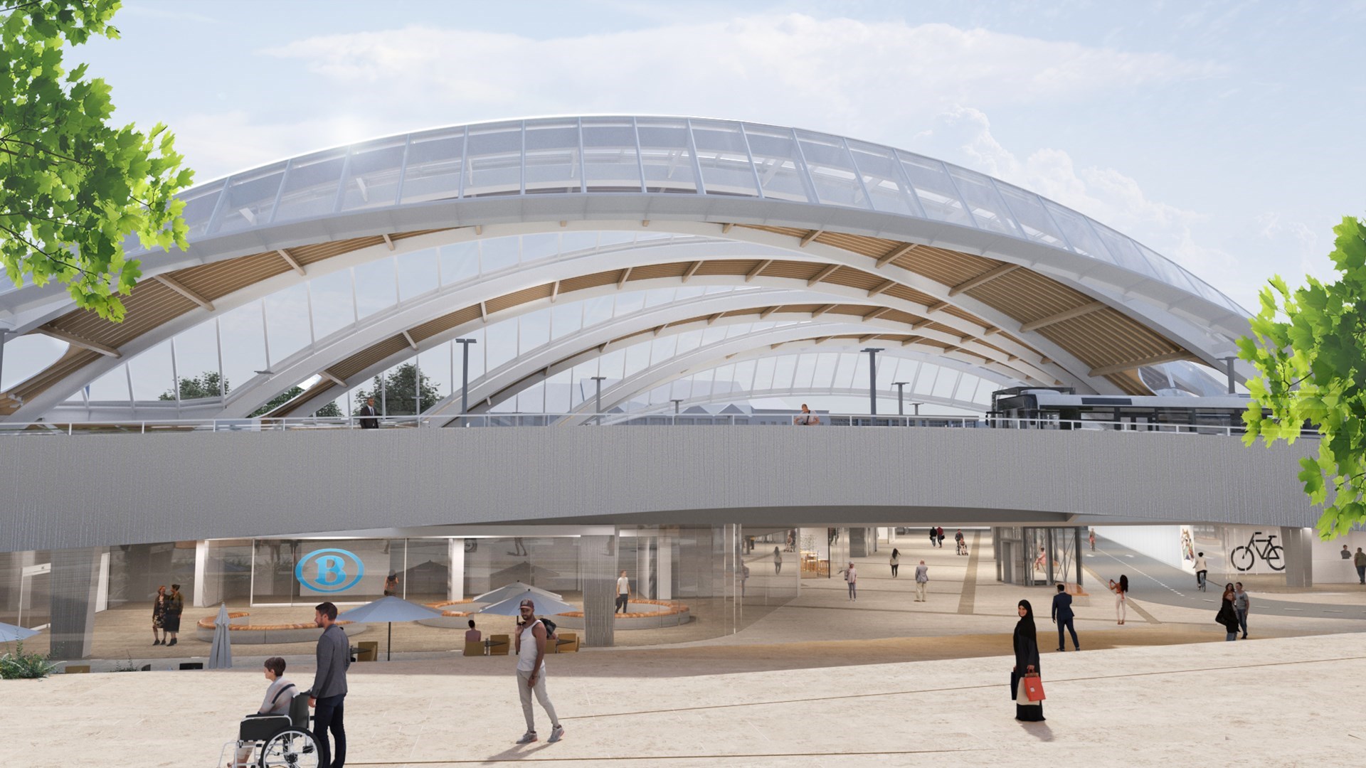 Kortrijk新火车站建筑及周边设计项目-10