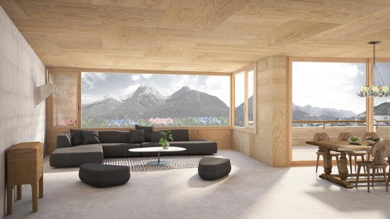 haefele schmid architekten ag丨«Motta Pitschna» MFH丨瑞士-3