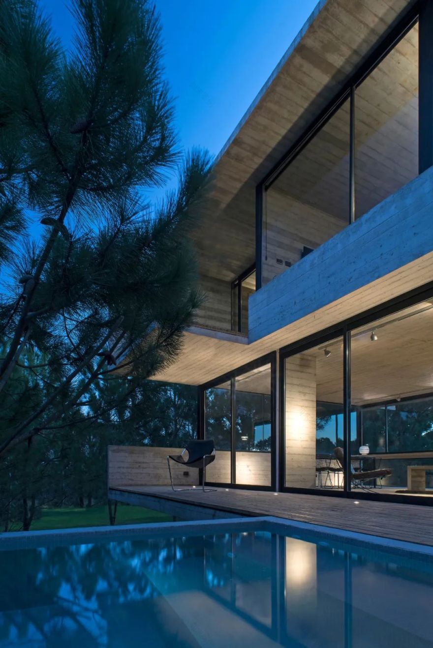 阿根廷自然纯粹清水混凝土住宅设计-88