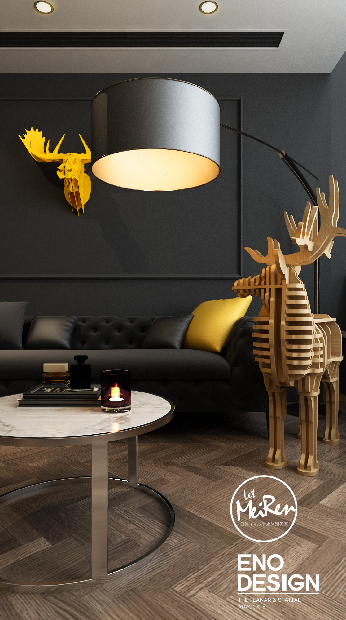 写字楼酷炫美甲潮务室设计-8