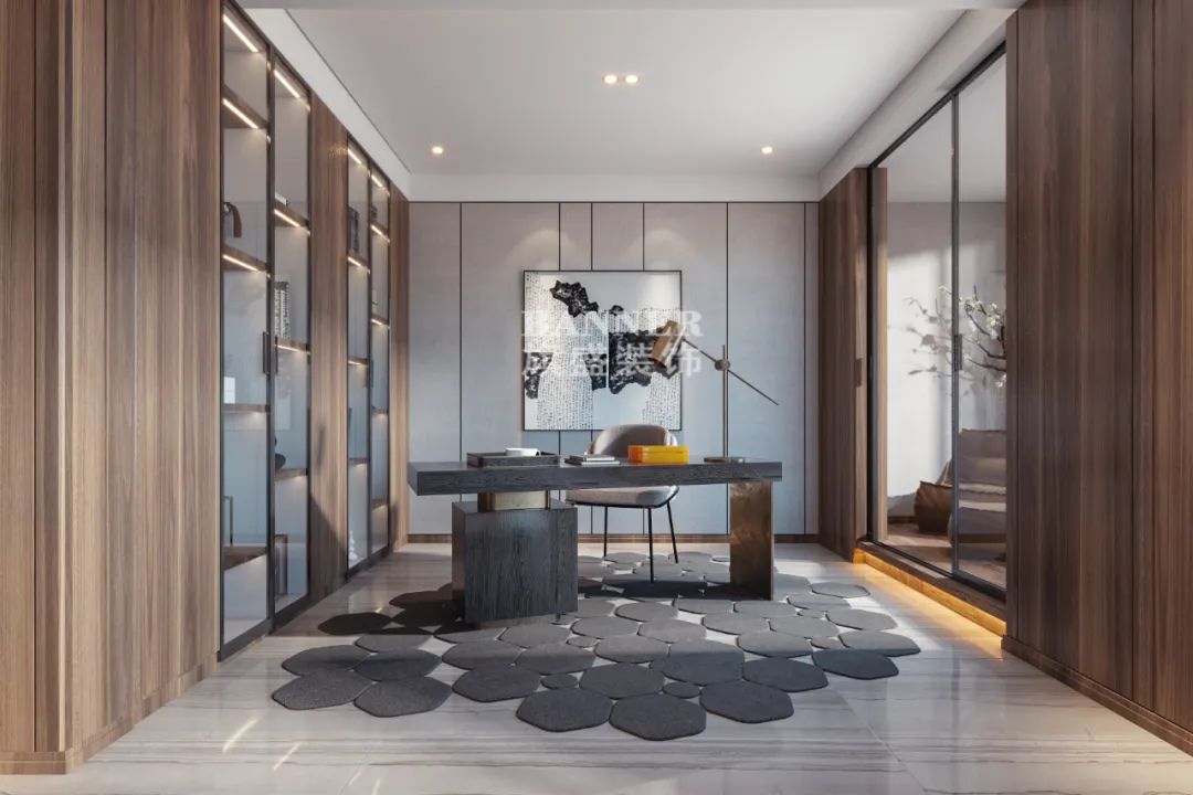 段峰操刀,245㎡现代平层家装的低调奢华与生活况味-51