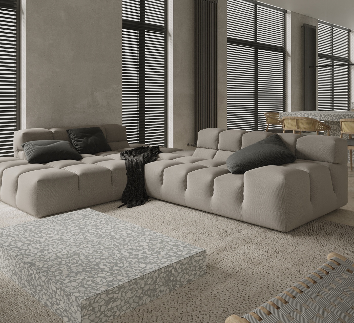 极简中性风公寓设计-7