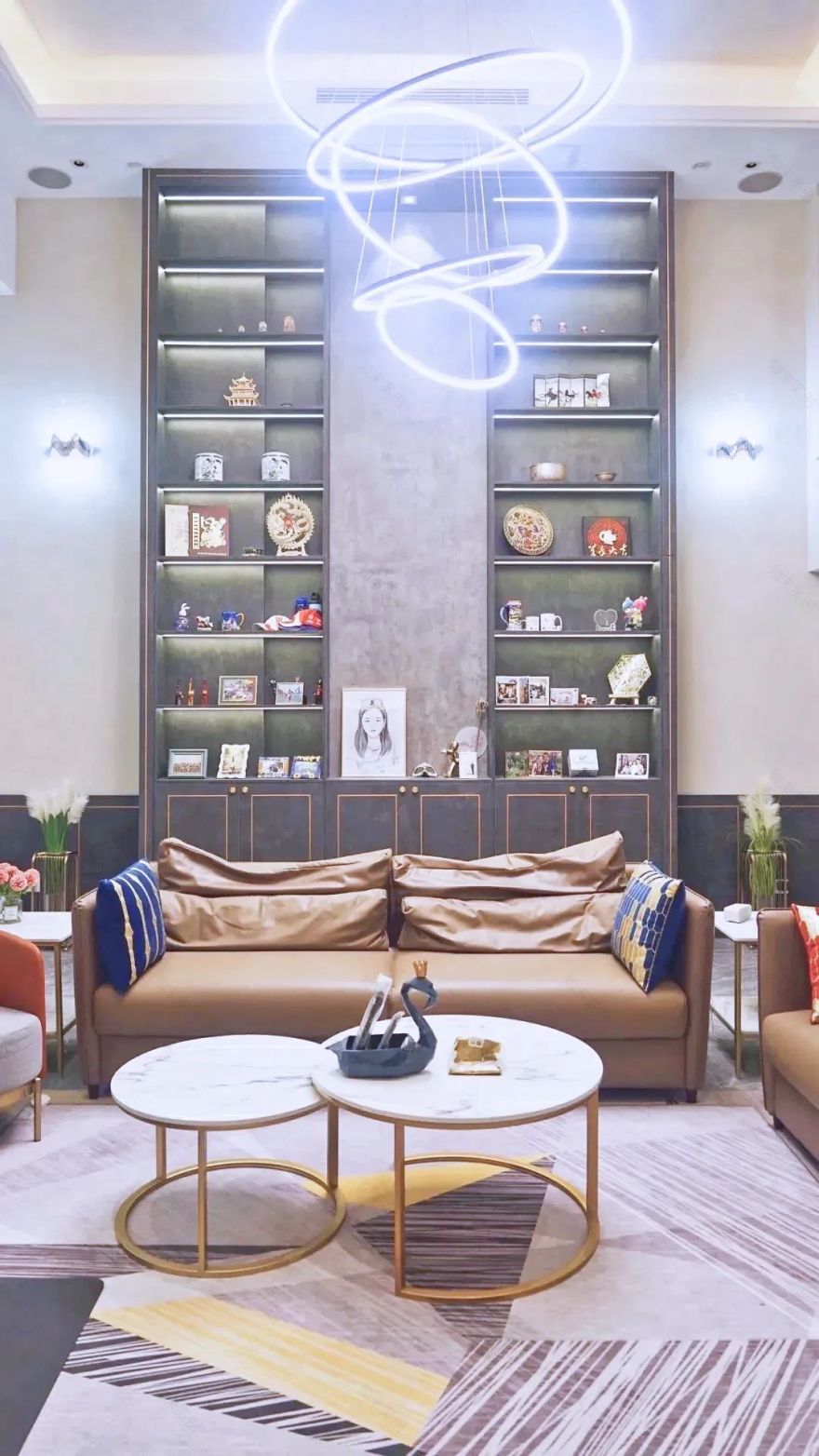 现代轻奢别墅设计丨沈晓陈-28