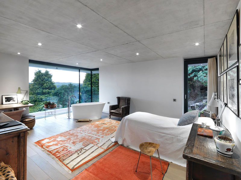 Sunken House With A Courtyard Built Into The Hillside-14