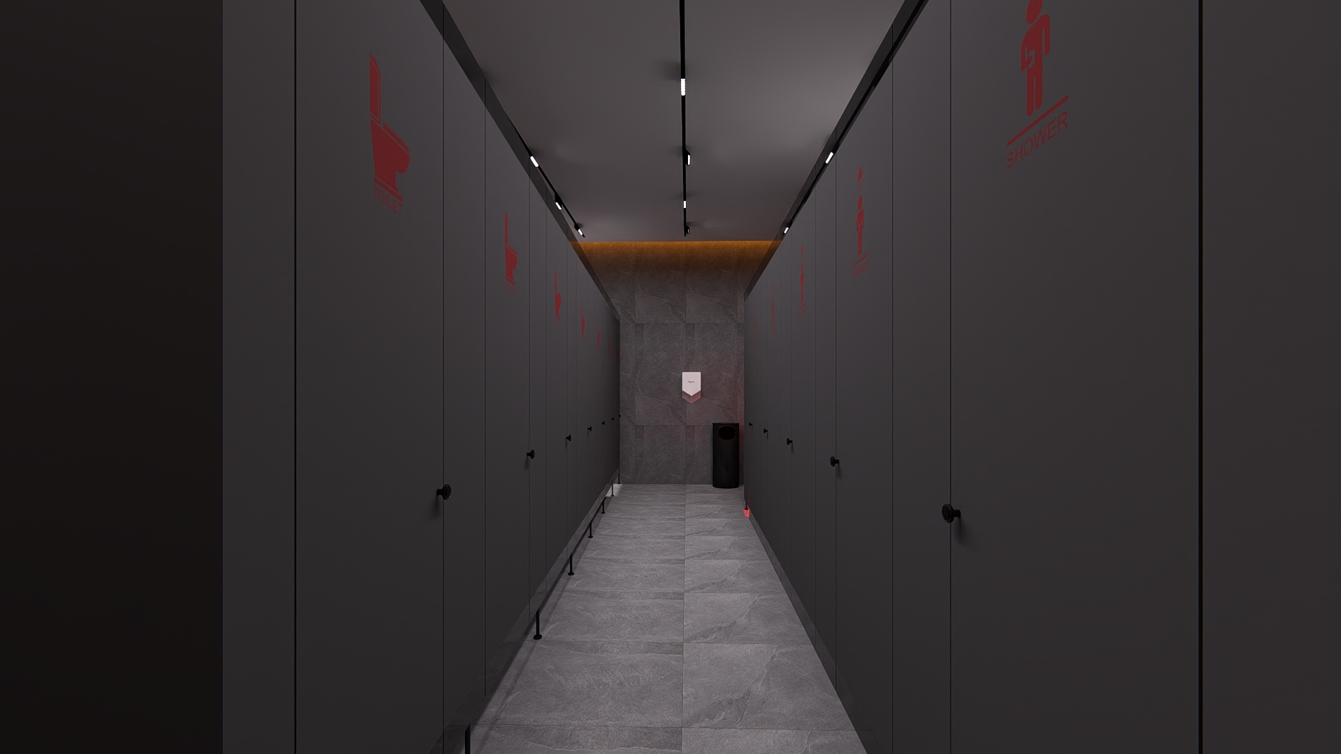 健身房更衣室及湿区室内设计-24