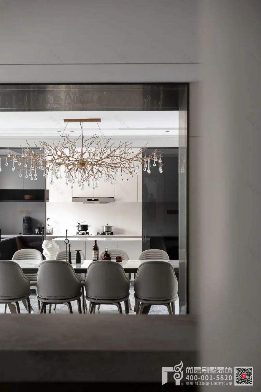 杭州香格里拉现代轻法大宅丨中国杭州丨杭州尚层装饰-37