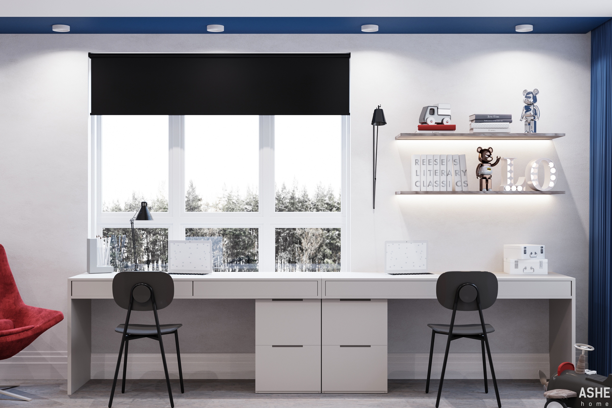 Детская комната для мальчика и девочки ЖК Венский лес-3