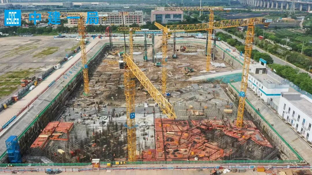 建设湾区城市更新“示范样板”！中建一局承建的广州旧改项目首块底板浇筑顺利完成-18