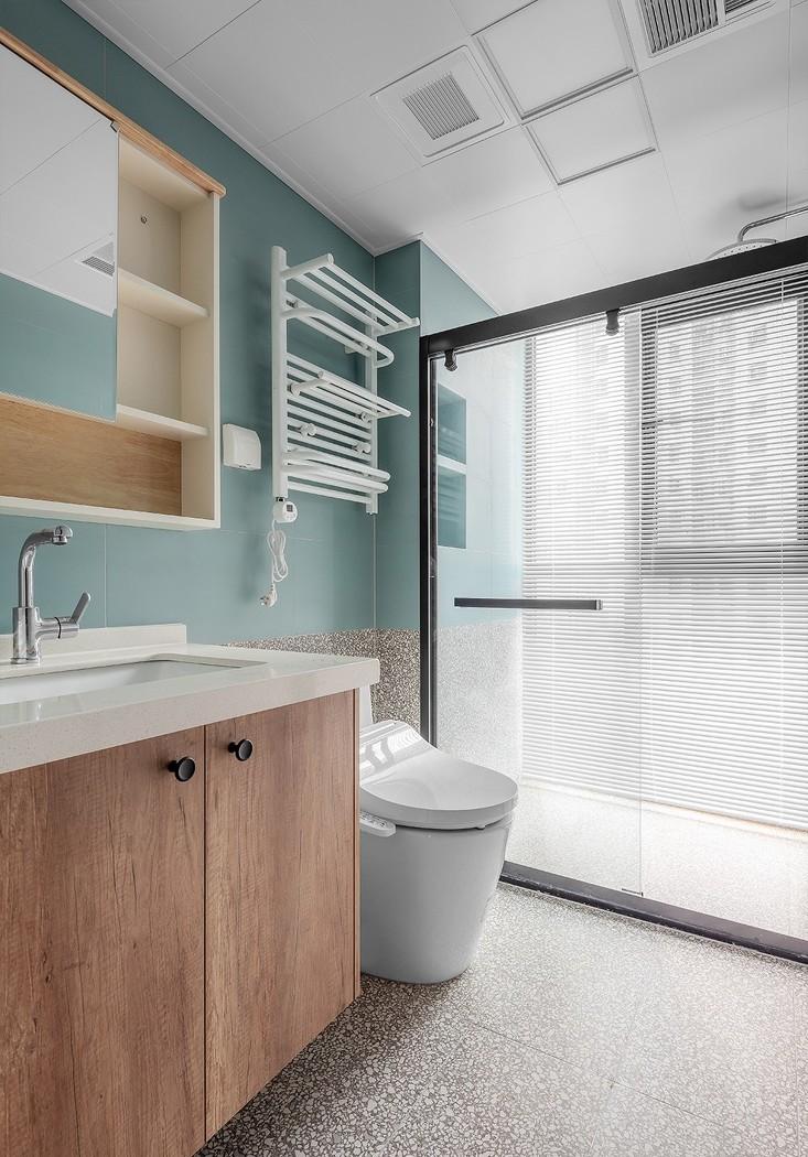 喜屋设计|| 红 | 套二空间魔法变身,定制幸福绿意生活-45