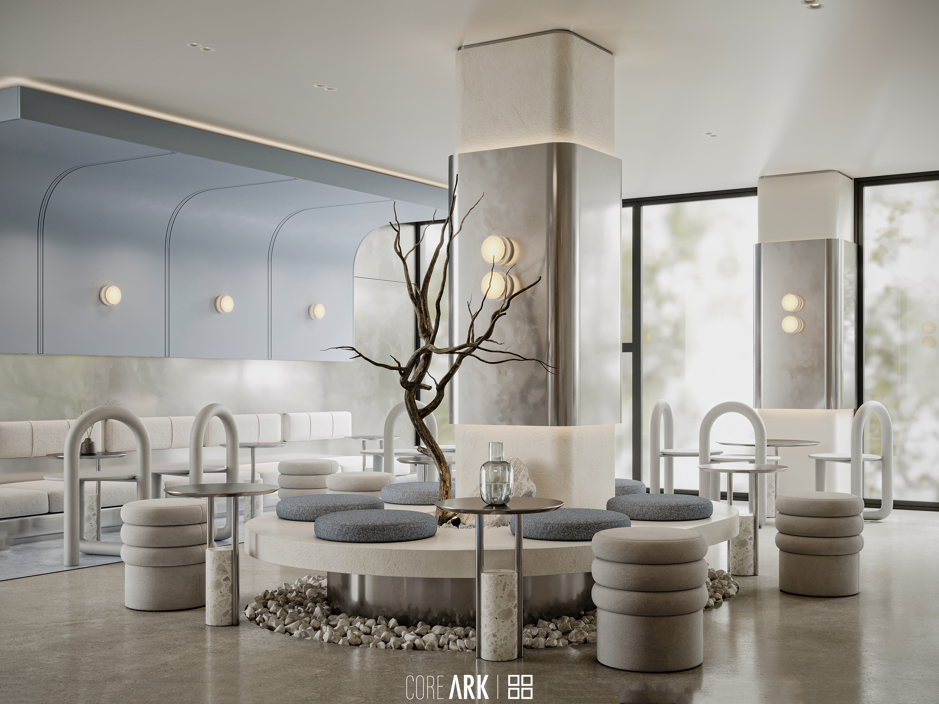 医院药房与咖啡馆设计及可视化-41