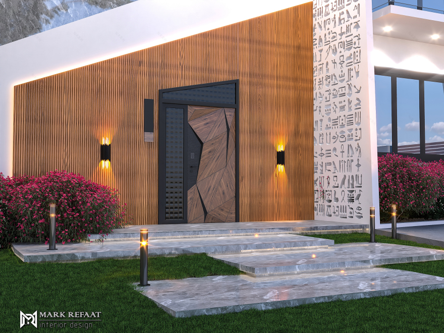 现代别墅设计(古埃及风格)-11