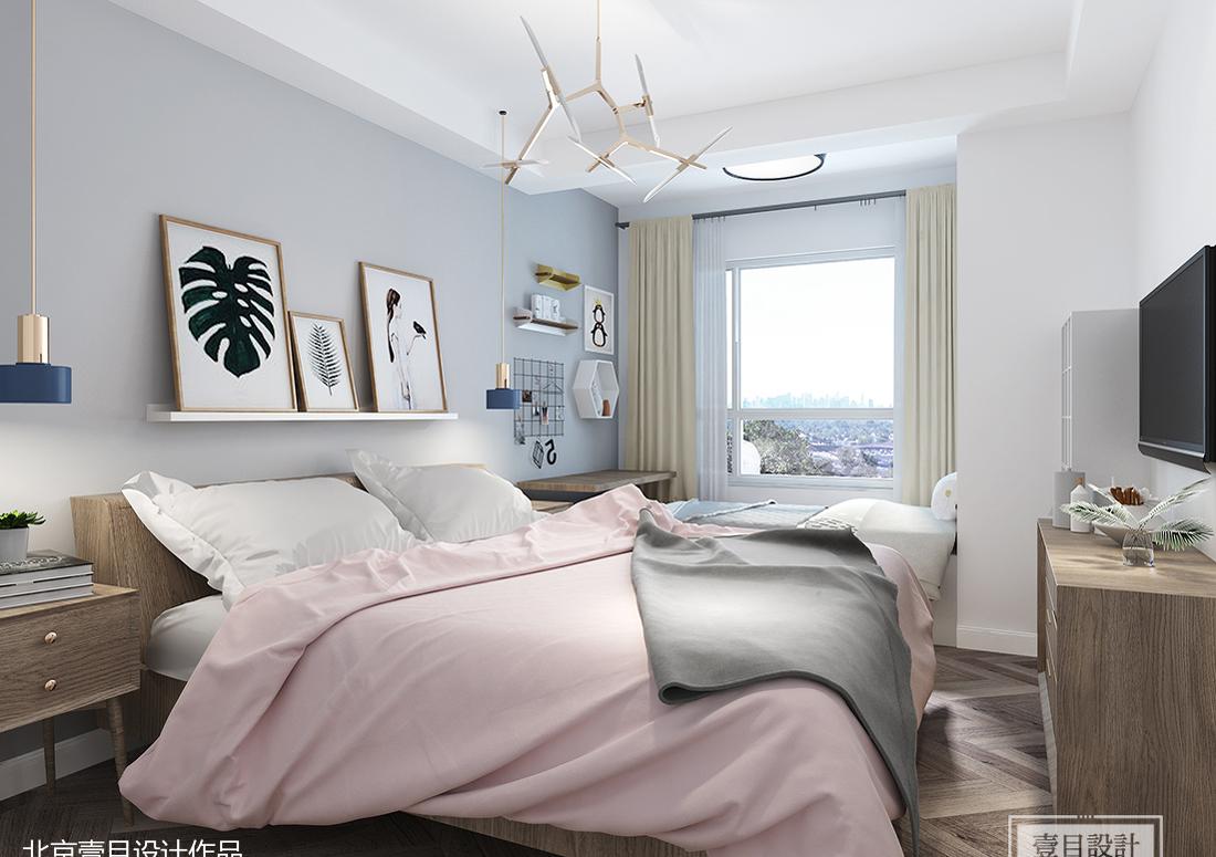 温馨北欧风小家，定制榻榻米、高级灰空间-12