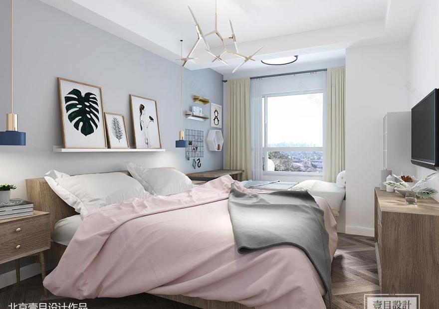 温馨北欧风小家,定制榻榻米、高级灰空间-12