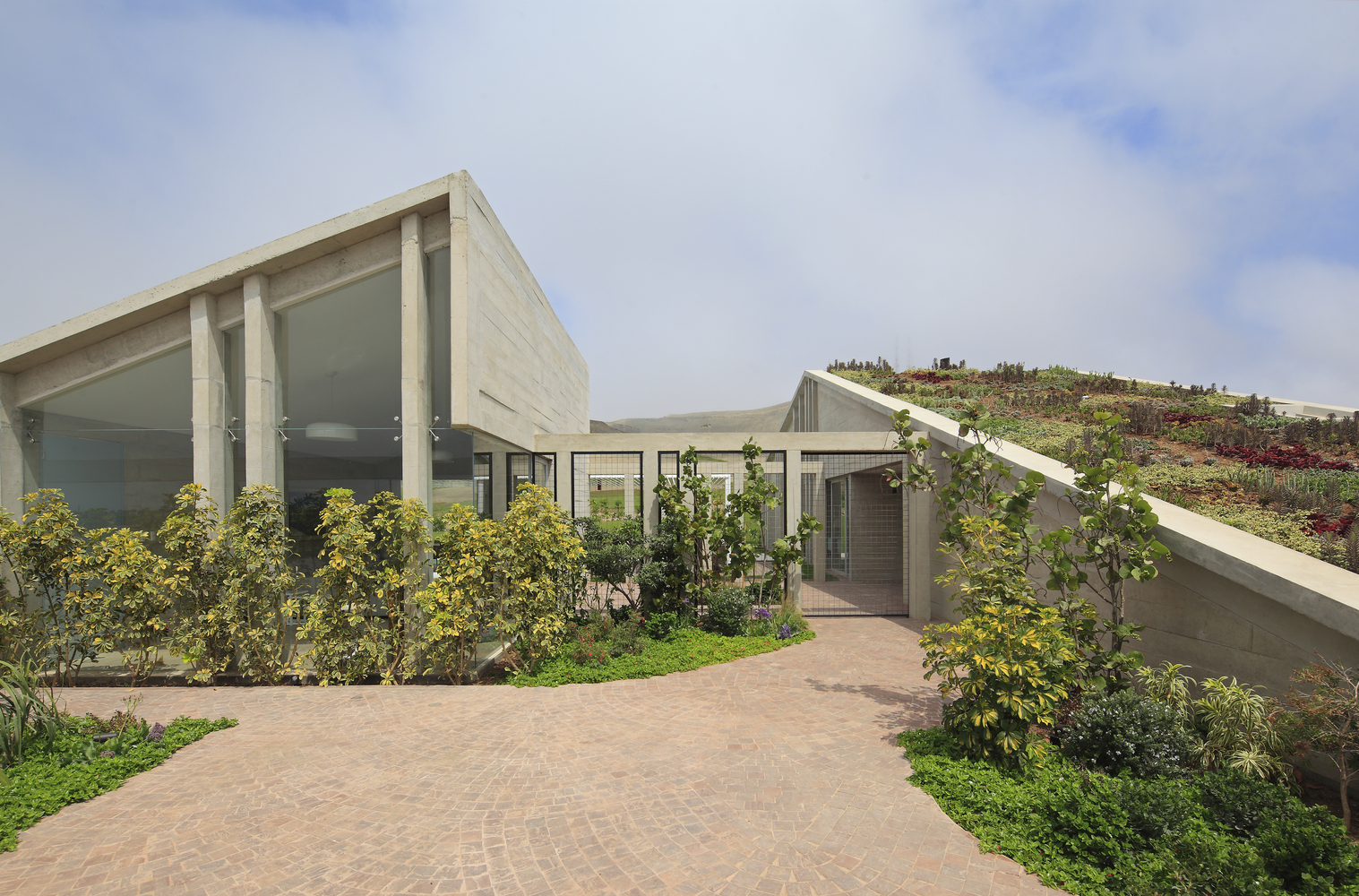 沙漠山丘中的 MW House | 绿意盎然、环境对话的休闲住宅-34