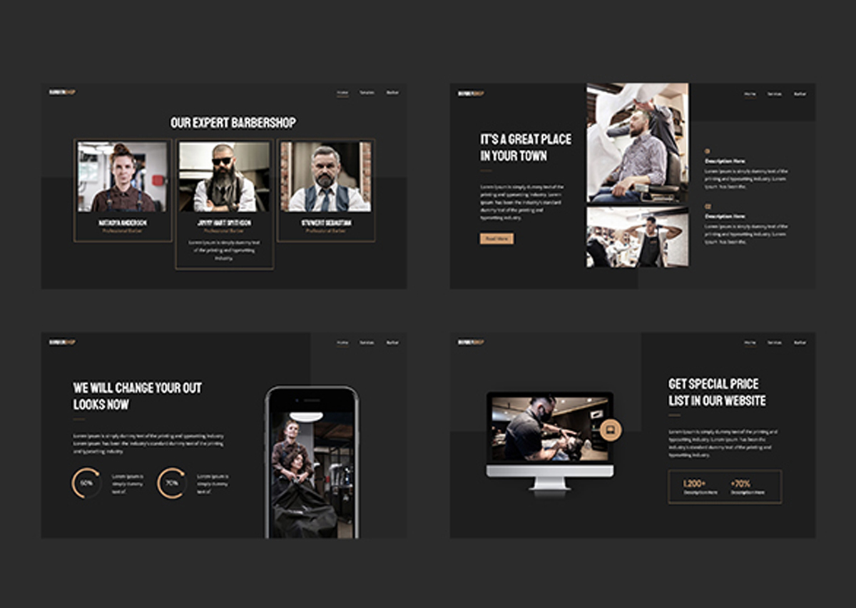 理发店演示模板-8