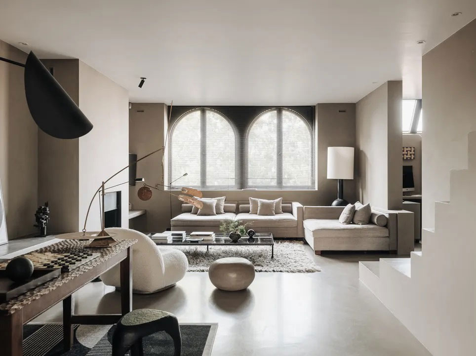 阿姆斯特丹运河公寓的自然极简设计-6