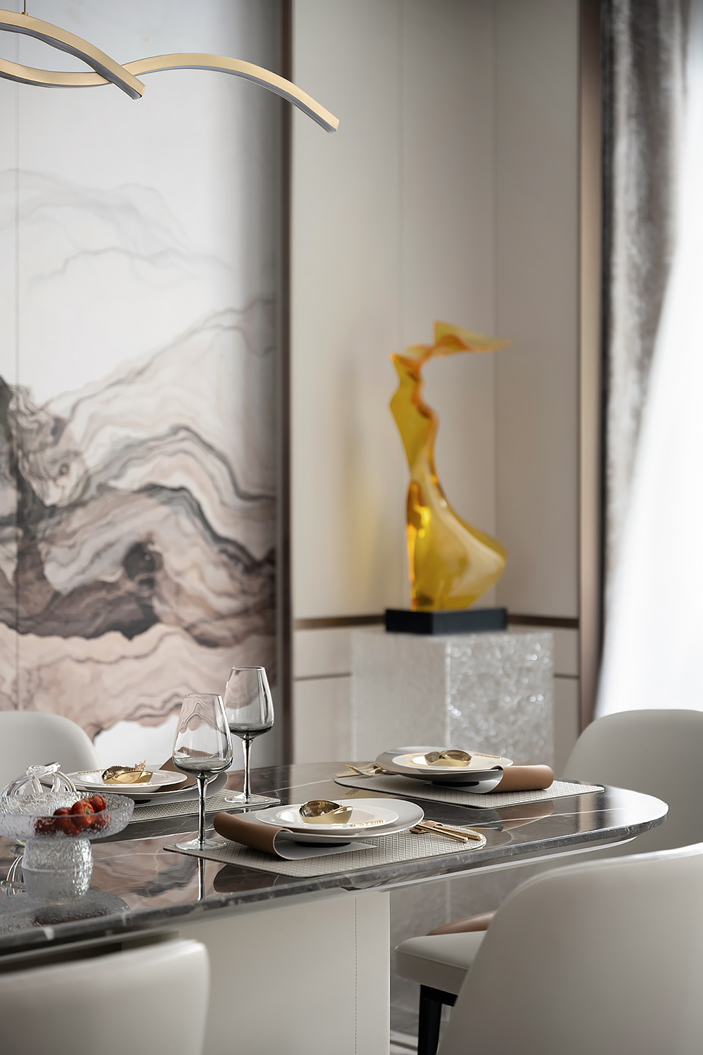 德方圆 | 380㎡现代别墅，轻奢有度，简而不凡！-18