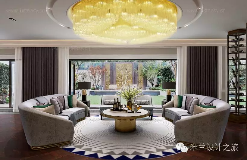 简约灰色调现代客厅设计案例-3